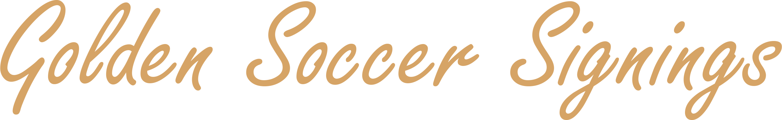 Golden Soccer Signings